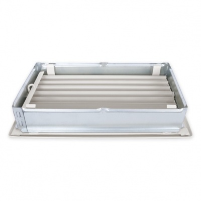 Вентиляционная решетка кремовый с задвижкой 17х30