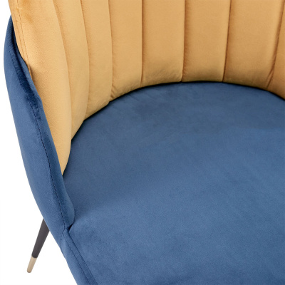 Стул Peki синий, горчичный 