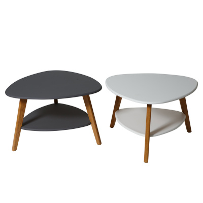 Стол журнальный Бруклин белый дуб светлый 