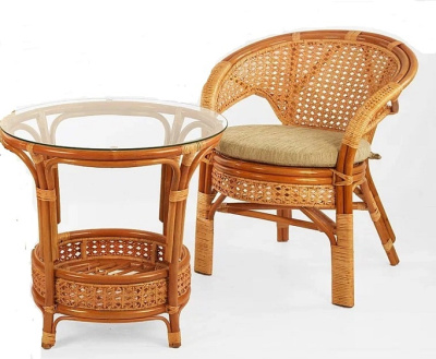 02/15 IND Стол круглый коньяк 