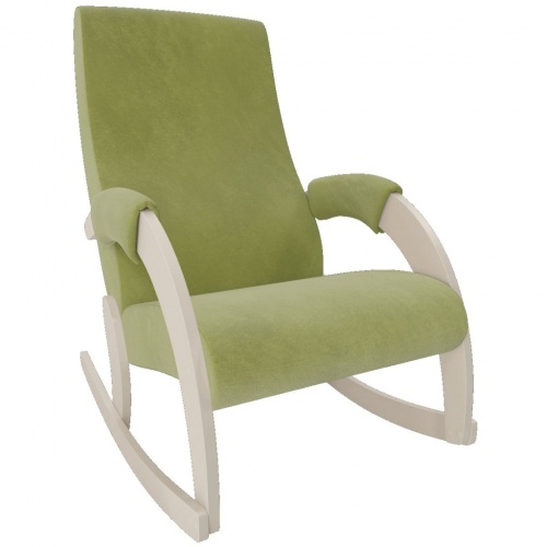 Кресло-качалка Модель 67М Verona Apple Green сливочный