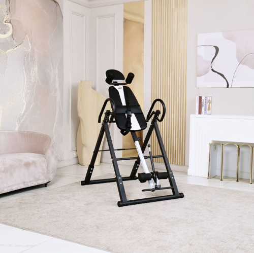 Инверсионный стол складной DFC STYLE чёрный U-образный фиксатор