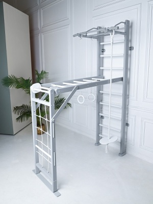 Детский спортивный комплекс Perfetto sport Scala in legno 2 grigiо PS-117