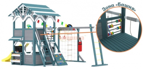 Детский игровой комплекс для дачи Савушка PlayHouse-2