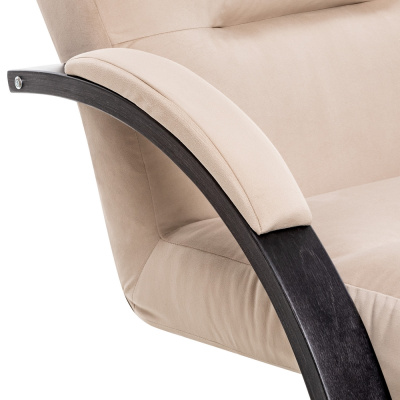 Кресло-качалка Leset Милано венге текстура Velur V18