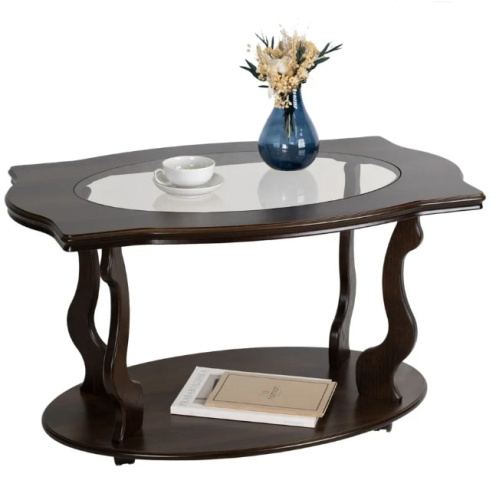 Стол журнальный Берже 3С темно-коричневый 