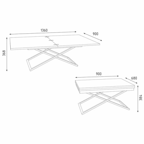 Стол-трансформер Манхэттен дуб вотан 