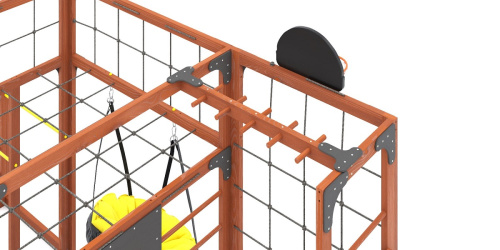 Детская площадка для дачи Савушка КУБ-2 Махагон