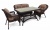 Комплект плетеной мебели T130Br LV520BB-Brown Beige