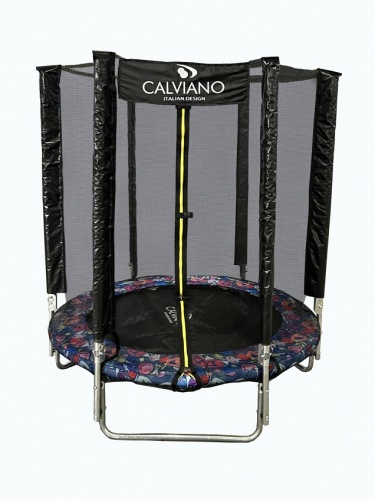 Батут с защитной сеткой Calviano Smile 183 см 6 ft складной