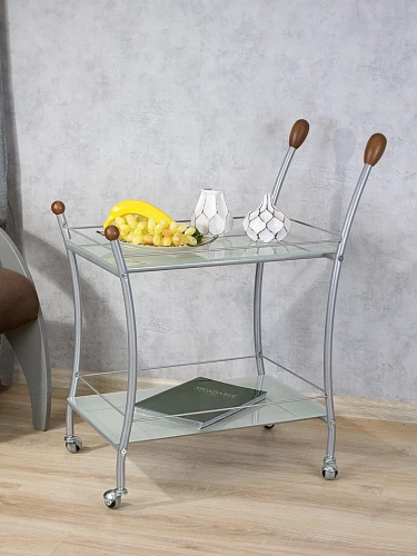 Стол сервировочный Поло металлик 