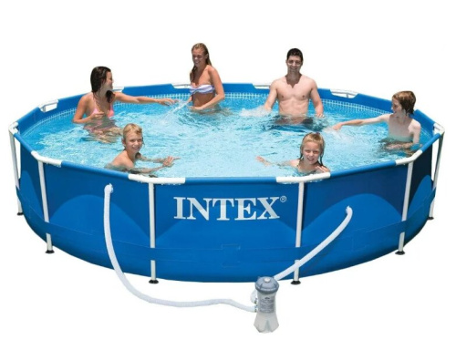Бассейн каркасный Intex Metal Frame с фильтр-насосом 366x76 см (28212)