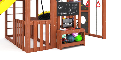 Детская площадка для дачи Савушка КУБ-3 Махагон