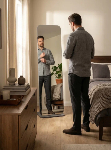 Зеркало напольное Стелла 4 графит темный 