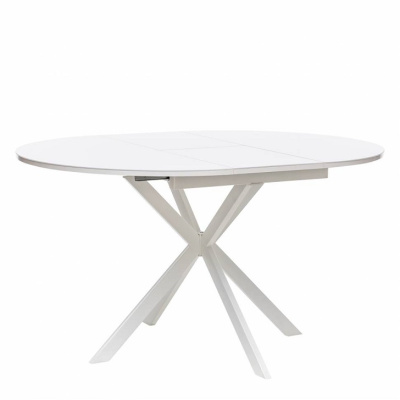 Стол раздвижной Leset Капри со стеклом белый 