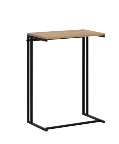 Стол приставной Leset Стилвуд 1 черный дуб крафт золотой 