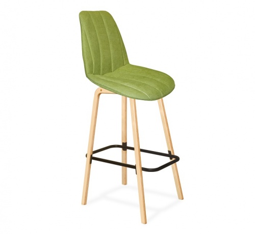 Стул барный Sheffilton SHT-ST29-C1/S94 оливковый прозрачный лак черный 