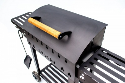 Мангал-гриль Вулкан Металл на колесах 5мм