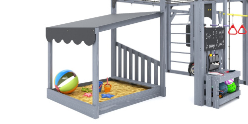 Детская площадка для дачи Савушка КУБ-4 Серый