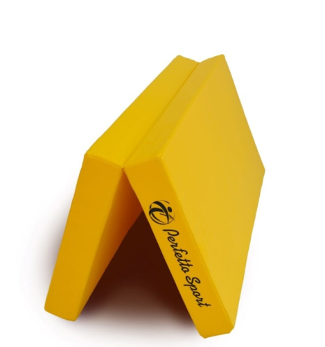 Мат №3 100 х 100 х 10 складной Perfetto Sport зелено желтый