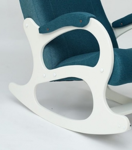 Кресло-качалка Бастион 2 арт. Bahama lagoon белые ноги