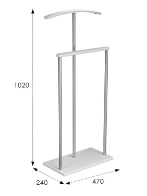 Вешалка костюмная Дэви 1 белый 