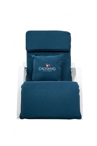 Кресло-качалка Calviano Comfort 1 синее