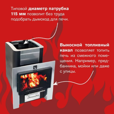 Печь для бани Термофор 12 Плазма антрацит