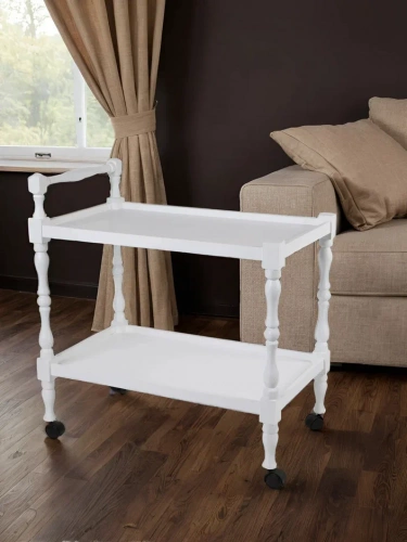 Стол сервировочный Бридж белый 