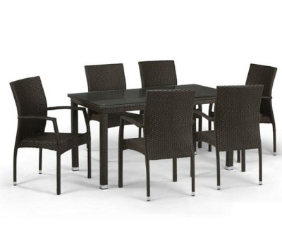 Комплект мебели T256A/YC379A-W53 Brown 6Pcs