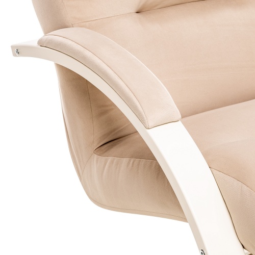 Кресло-качалка Leset Милано слоновая кость Velur V18