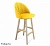 Стул барный Sheffilton SHT-ST35-1/S65 имперский желтый прозрачный лак