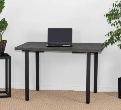 Стол Прага 160х80 сосна пасадена металл черный 