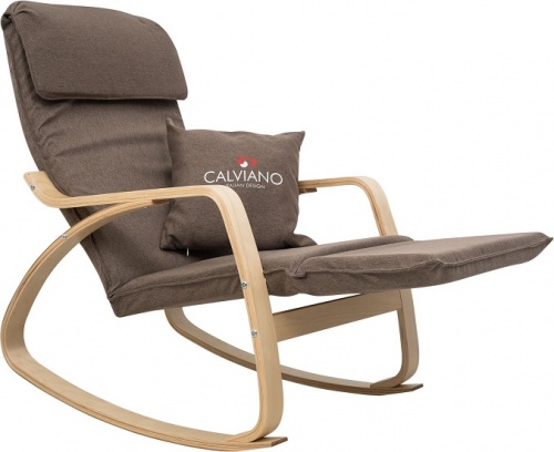 Кресло-качалка Calviano Comfort 1 коричневое