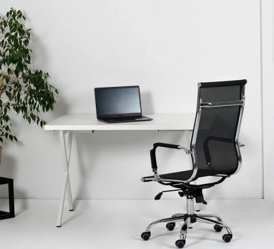 Стол Хьюстон 160х80 белый металл белый 