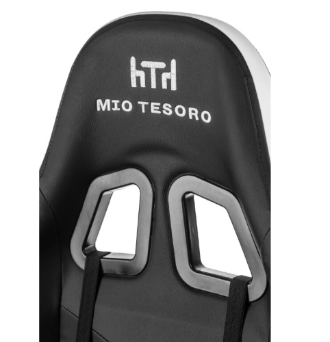 Кресло геймерское Mio Tesoro Норманн 8011 (черный/белый) 