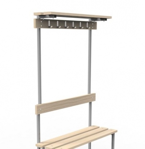 Скамья СВТ-7 с крючками полкой 