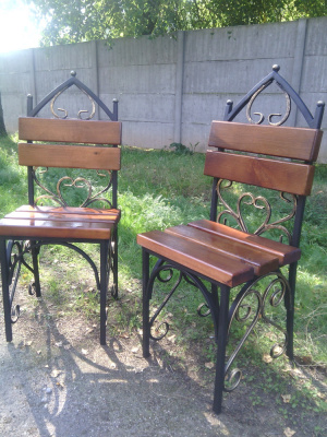Стул садовый с элементами ковки ССК-2