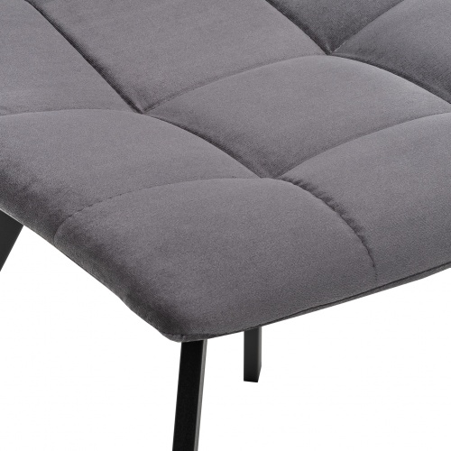 Стул Leset Скай металл черный велюр GRAFIT 