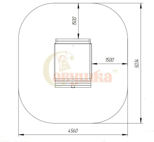 Игровой комплекс для дачи Песочный дворик Савушка-3
