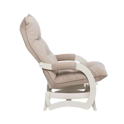 Кресло-маятник Leset Луно слоновая кость Velur V18
