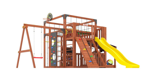 Детская площадка для дачи Савушка КУБ-5 Махагон