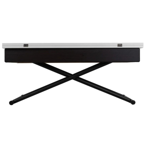 Стол трансформер Лерон белый черный 