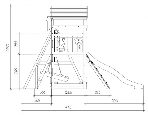 Детская спортивная площадка для дачи Савушка Мастер 5 COMFORT