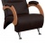 Кресло для отдыха Модель 9-Д Real Lite DK Brown орех 