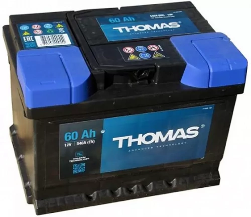 Автомобильный аккумулятор THOMAS R+ (60 А/ч)