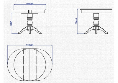Стол Прометей сатин 