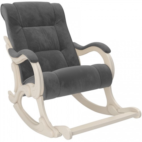 Кресло-качалка Модель 77 Лидер Verona Antrazite Grey сливочный
