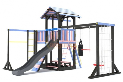 Детская спортивная площадка для дачи Савушка 15 Color-4