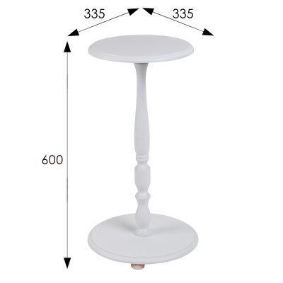 Подставка для цветов Селена белый 
